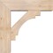 Ekena Millwork Merced Block Smooth Bracket w/ Offset Brace, Douglas Fir, 7 1/2"W x 28"D x 28"H BKT0806X28X28MRC05SDF - alternate 3